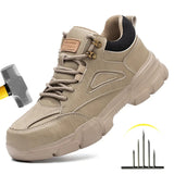 Safety Shoes Men Steel Toe Work Shoes Anti-smash Anti-puncture Indestructible Shoes Protective Boots Industrial Shoes