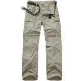 Mens Hiking Pants Quick Dry Lightweight Fishing Pants Convertible Zip Off Cargo Work Pants Trousers