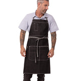 Unisex Bronx Bib Apron, Black, One Size