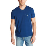 Men's Short Sleeve Solid Slim Fit V-Neck T-Shirt