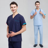 Short-Sleeved Scrubs Uniform Costume Doctor Set Clinical Uniforms