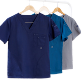 Scrub Uniform Nurse Workwear Scrubs Set Top Pant Nursing Uniforms Women Men V Neck Doctor Working Suits Solid Color
